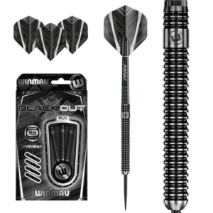 winmau blackout 1 steel tip 90% tungsten straight barrel