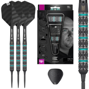 target rob cross black edition 90% tungsten swiss steel tip darts