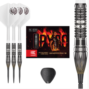 target mitsumashi hoshino pyro g10 95% tungsten sp steel tip darts 19gm