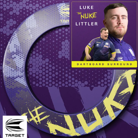 luke 'the nuke' littler dartboard surround by target luke 'the nuke' littler dartboard surround by target