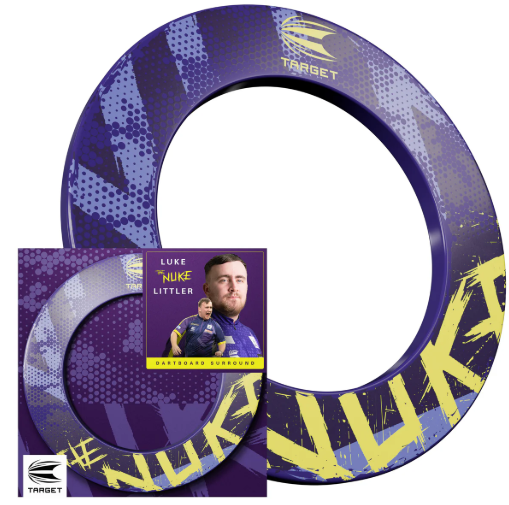 luke 'the nuke' littler dartboard surround by target luke 'the nuke' littler dartboard surround by target