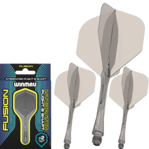 winmau fusion integrated flight & shaft black (copy)