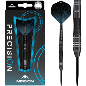 mission precision darts steel tip 90% tungsten black pvd