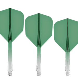 mission force 90 new moulded flight & shaft system standard no6 gradient transparent green