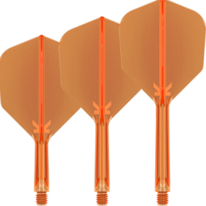 target k flex neon orange no6 one piece flights
