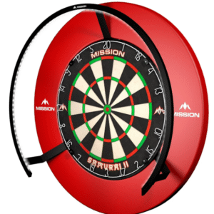 mission torus 270 dartboard lighting black