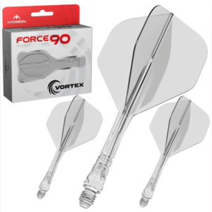 mission force 90 vortex moulded flight & shaft standard no2 clear