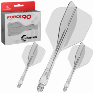 mission force 90 vortex moulded flight & shaft standard no6 clear