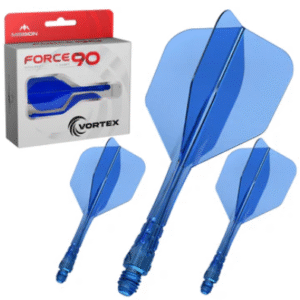mission force 90 vortex moulded flight & shaft standard no6 clear black