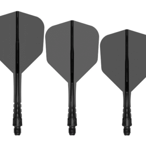 mission force 90 vortex moulded flight & shaft standard no6 clear black