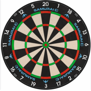 mission samurai 3 dartboard professional knife wire black number ring