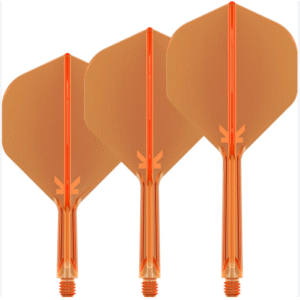 target k flex neon orange no2 one piece flights