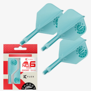 target japan logo aqua k flex no6 integrated flights & shafts