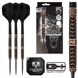 harrows wolfram trinity 97% tungsten qp steel tip darts