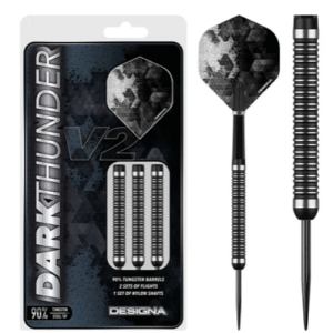 designa dark thunder v2 darts steel tip black