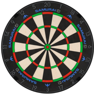 mission samurai 4 dartboard professional knife wire graphite grey spider