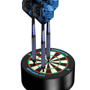 mission samurai infinity dart base station mini sisal dartboard dart holder
