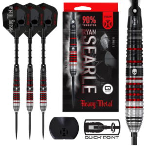 harrows ryan searle series 2 90% tungsten qp steel tip darts