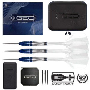 harrows geo bomb 90% tungsten qp steel tip darts