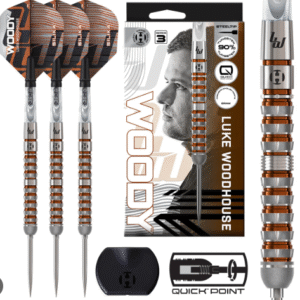 harrows luke woodhouse series 3 90% tungsten qp steel tip darts