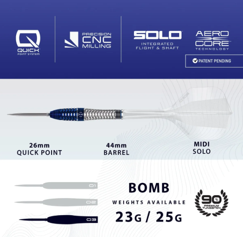 harrows geo bomb 90% tungsten qp steel tip darts harrows geo bomb 90% tungsten qp steel tip darts