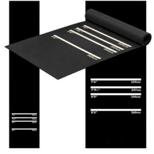 designa heavy duty rubber dart mat