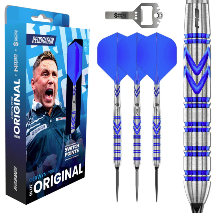 red dragon gerwyn price iceman blue 90% switch point darts red dragon gerwyn price iceman blue 90% switch point darts